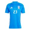 Maglia ufficiale Italia Alessandro Bastoni 23 Casa Euro 2024 per Uomo